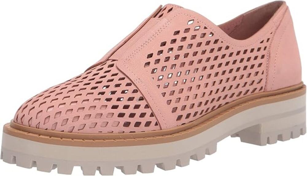 VINCE CAMUTO NWOB  Mritsa Perforated Petal Pink Mauve Leather Oxford Loafer 6.5